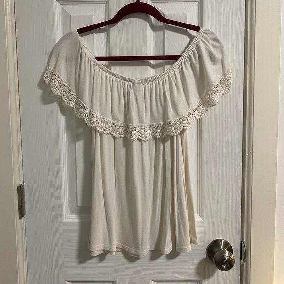 🖤3/$30 Rue21 Bohemian off the shoulder top - Picture 3 of 3